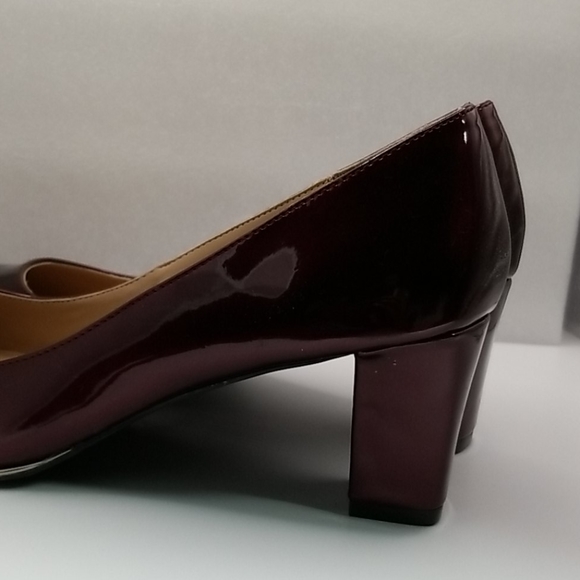 Kstudio patent burgundy block heels - Picture 5 of 10